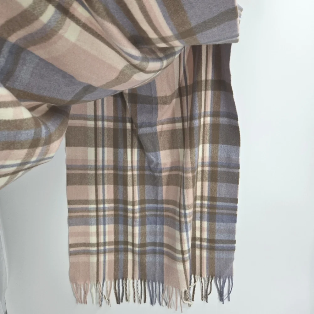 Pretty‎ Pink Plaid Scarf - Picture 10 of 10